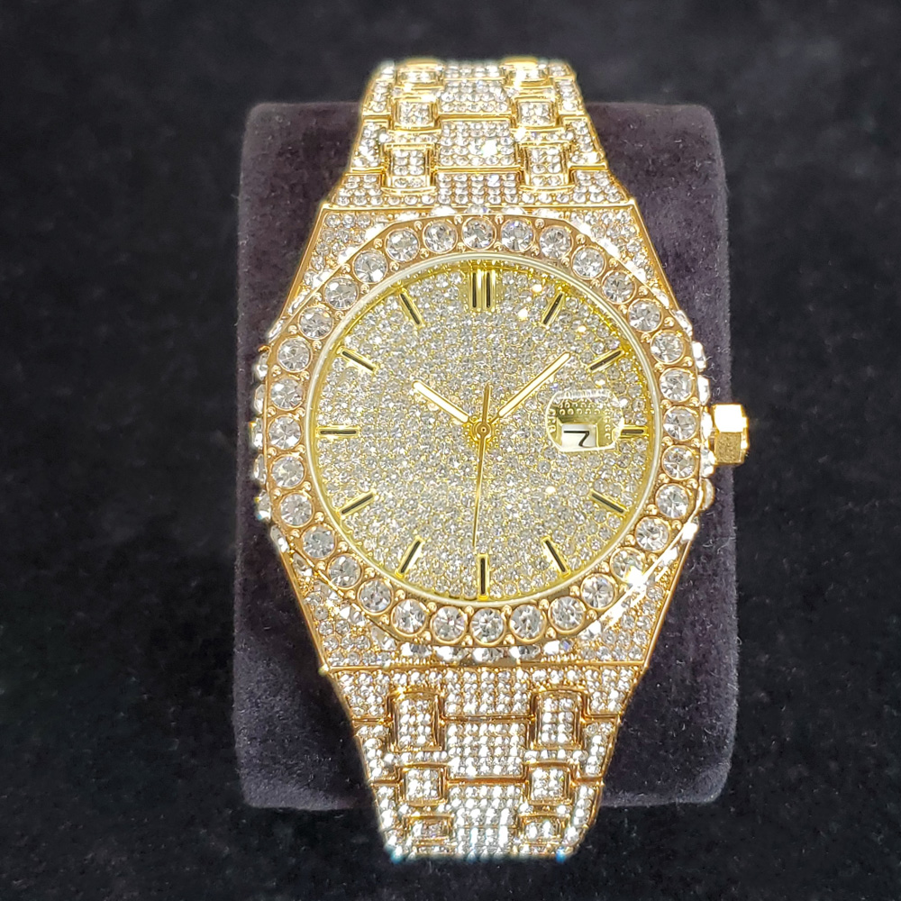 Luxury Watch Iceberg - Luxus-Diamant-Gold-Uhren für Herren, berühmte Marke, modische