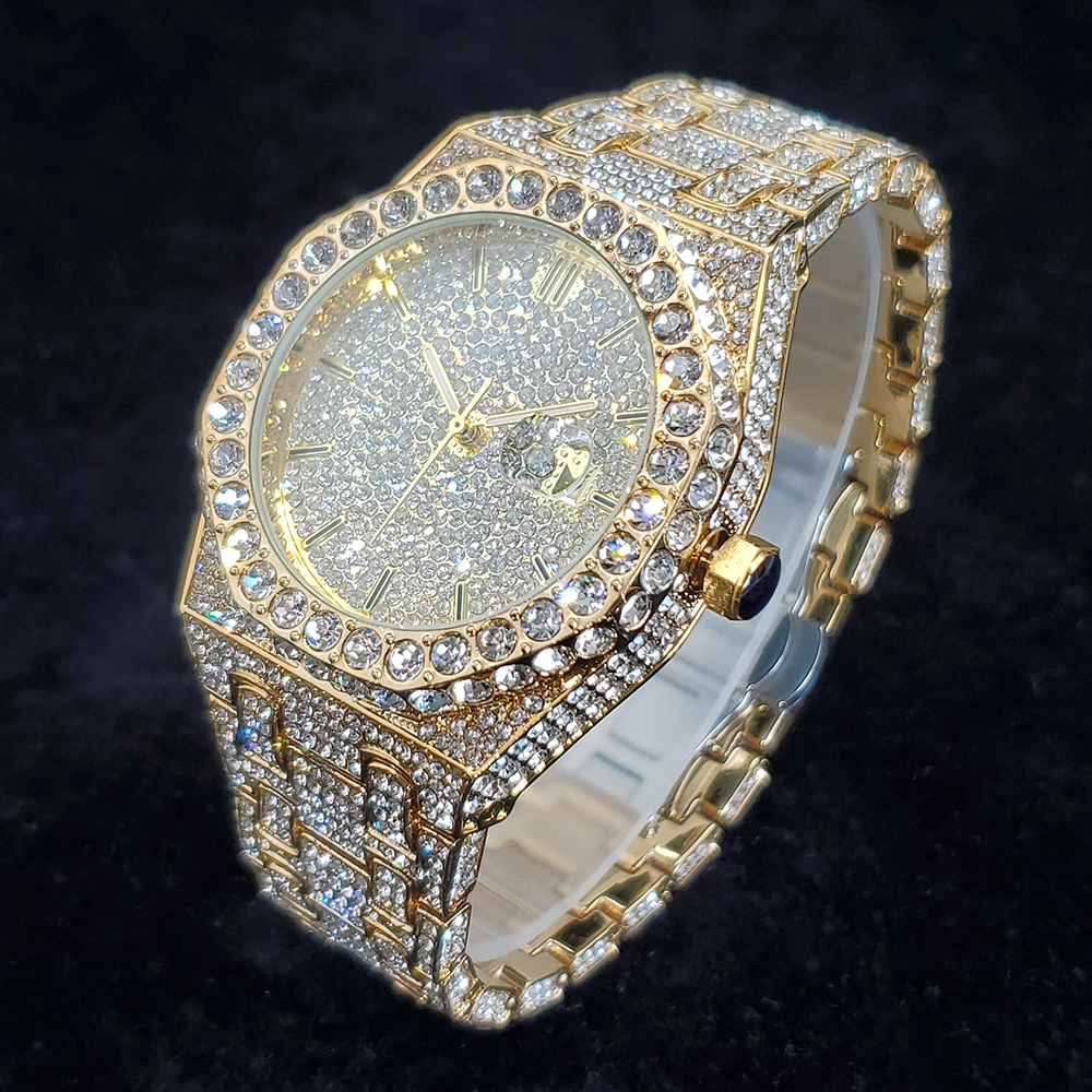 Luxus-Diamant-Gold-Uhren für H – Luxury Watch Iceberg Bewertung und Preis