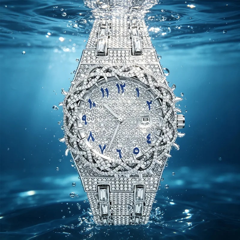 Iced Out Bling Herren Quarzuhr – Luxury Watch Iceberg Bewertung und Preis