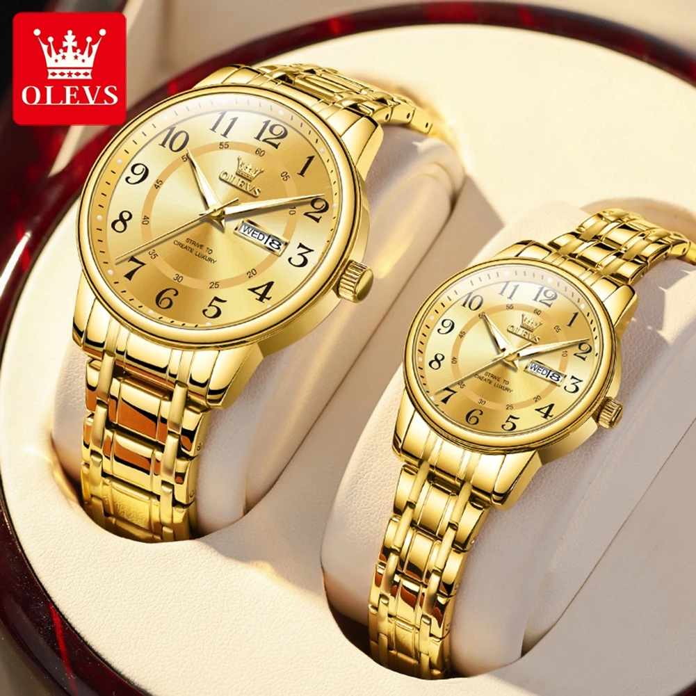 OLEVS 2891 Original Quarz-Paar – Luxury Watch Gift For Her Bewertung und Preis