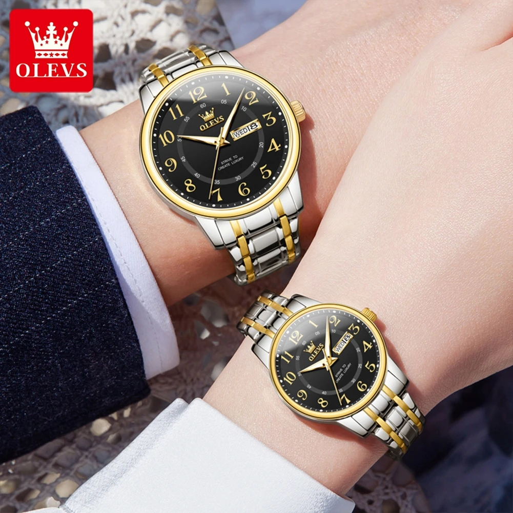 OLEVS 2891 Original Quarz-Paar – Luxury Watch Gift For Her Bewertung und Preis