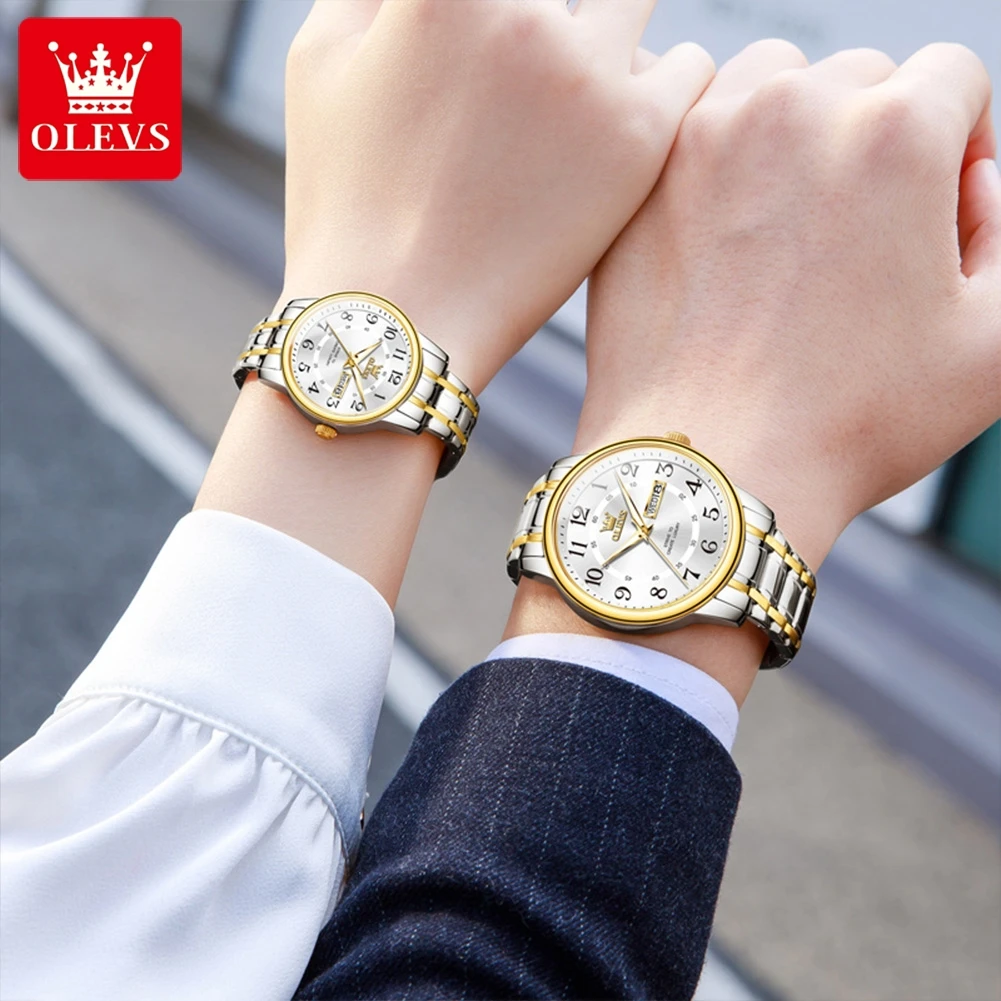 OLEVS 2891 Original Quarz-Paar – Luxury Watch Gift For Her Bewertung und Preis